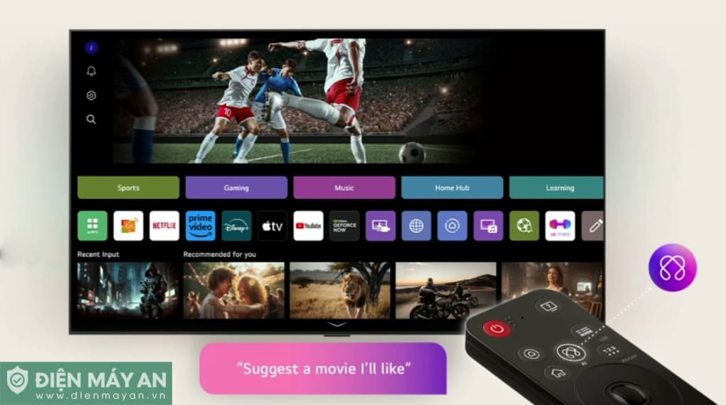 Smart Tivi NanoCell LG AI 4K 55 inch 55NANO80ASA